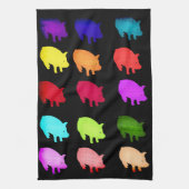 Regenboog van draaistellen theedoek (Verticaal)