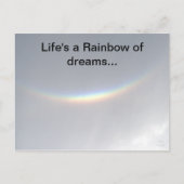 Regenboog van dromen ondersteboven Regenboog Briefkaart (Voorkant)