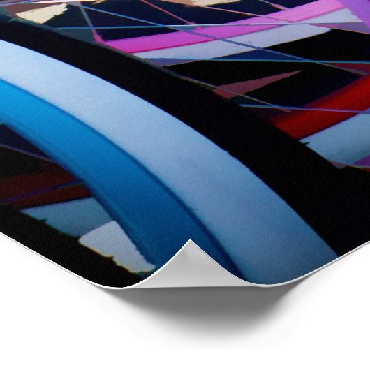 Regenboog van fietsen poster (Hoek)