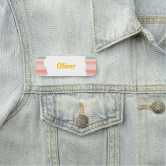 Regenboog van Fun Verjaardagsfeest Thema Gast T-sh Naamplaatje