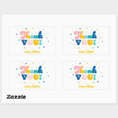 Regenboog van Fun Verjaardagsfeest Thema Sticker (Vel)