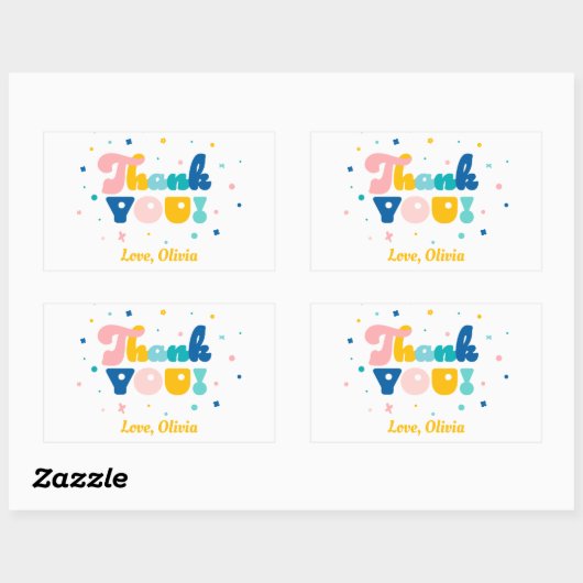 Regenboog van Fun Verjaardagsfeest Thema Sticker (Vel)