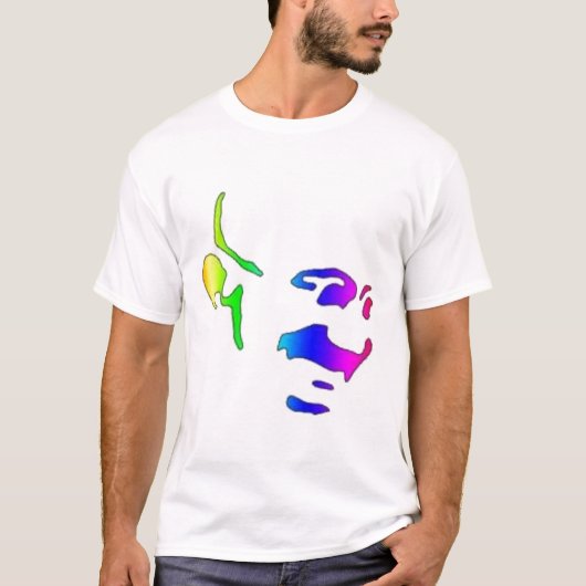 regenboog van gandhi2 t-shirt (Voorkant)