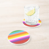 Regenboog van gekleurde pennen.png zandsteen onderzetter (Zijkant)