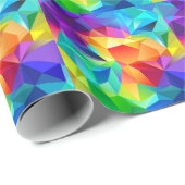 Regenboog van Gelukkige Kleuren Aangepaste Gift Cadeaupapier (Rol Hoek)