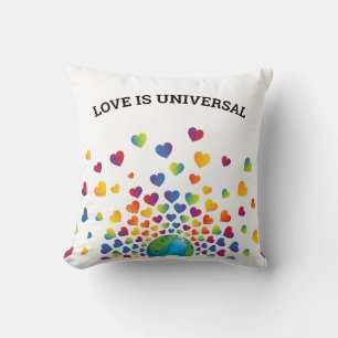 Regenboog van Hartjes Ontwerp Kussen
