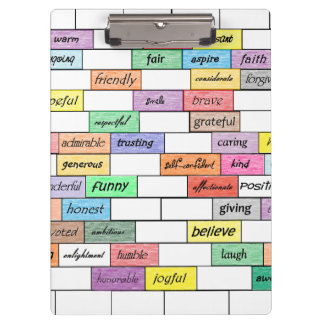 Regenboog van het Inspirerend graffiti-klembord Klembord