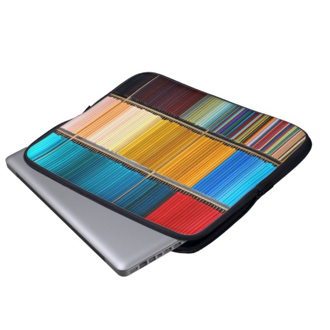Regenboog van het leven laptop sleeve (Voorkant onderkant)