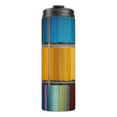 Regenboog van het leven - Thermische Tumbler Thermosbeker (Voorkant)