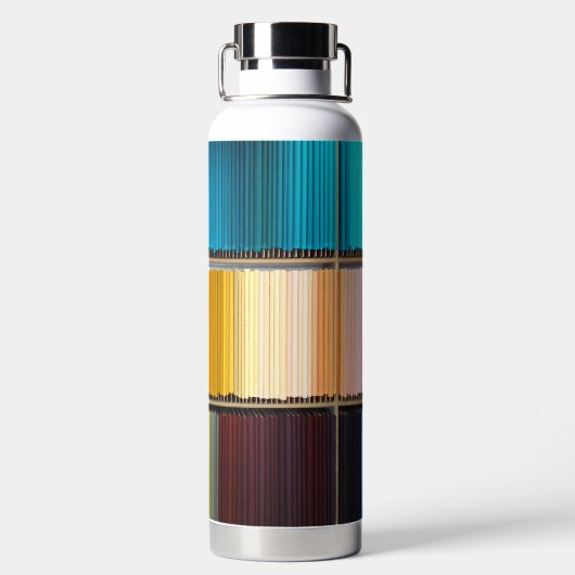 Regenboog van het leven - Waterfles (Achterkant)
