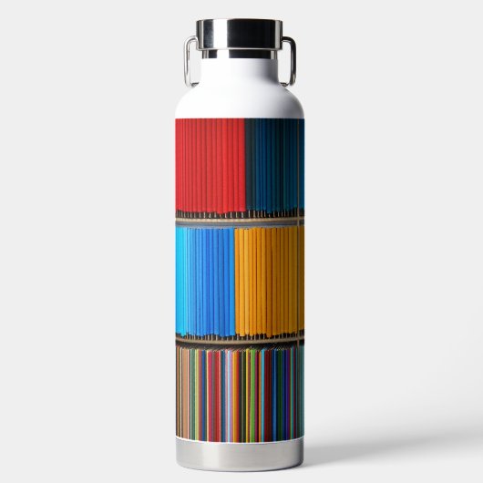 Regenboog van het leven - Waterfles (Voorkant)
