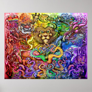 Regenboog van het Poster van dieren