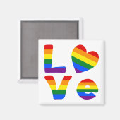 Regenboog van homoliefde magneet (Voorkant / Achterkant)