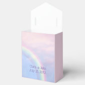 Regenboog van hoop - pastel, bruiloft bedankdoosjes (Geopend)