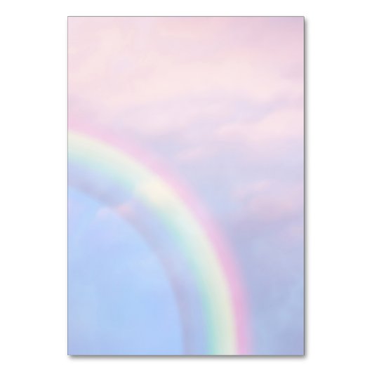 Regenboog van hoop - pastel, bruiloft kaart (Achterkant)