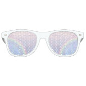 Regenboog van hoop - pastel, bruiloft retro zonnebril (Voorkant)
