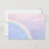 Regenboog van hoop - pastel bruiloft RSVP-kaart RSVP Kaartje (Achterkant)