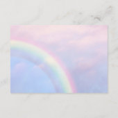 Regenboog van hoop - pastel, trouw informatiekaartje (Achterkant)