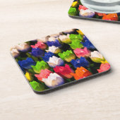 Regenboog van houten Tulpen Onderzetter (Linkerzijde)