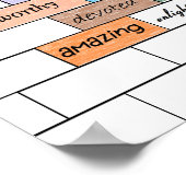 Regenboog van Inspirerend graffiti-afdrukken Poster (Hoek)