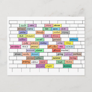 Regenboog van Inspirerend graffiti Briefkaart