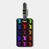 Regenboog van katten bagagelabel (Voorkant verticaal)