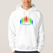 Regenboog van Kayaks Hoodie (Voorkant)