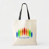Regenboog van Kayaks Tote Bag (Voorkant)