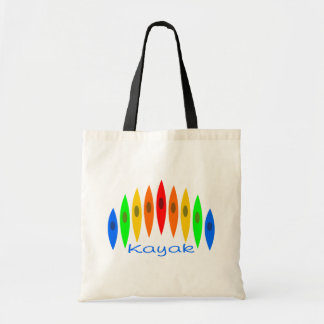 Regenboog van Kayaks Tote Bag