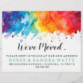 regenboog van kleur Verander van adres dat we hebb Flyer (Voorkant)