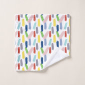 Regenboog van kleuren Abstracte verfstreken Bad Handdoek (Wasdoekje)