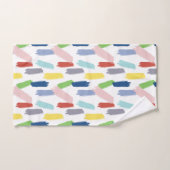 Regenboog van kleuren Abstracte verfstreken Bad Handdoek (Handdoek)