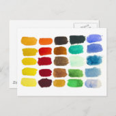 regenboog van kleuren briefkaart (Voorkant / Achterkant)