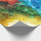 Regenboog van kleuren cadeaupapier (Hoek)