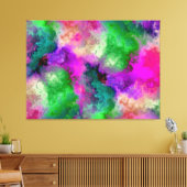 Regenboog van kleuren Illusie van wolken Canvas Afdruk (Insitu (Woonkamer))