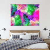 Regenboog van kleuren Illusie van wolken Canvas Afdruk (Insitu (Slaapkamer))