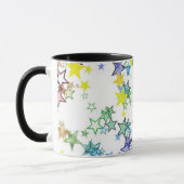 Regenboog van kleurentars mok (Links)