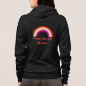 Regenboog van lesbische trots hoodie (Achterkant)