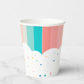 Regenboog van Leuk Verjaardagsfeest Thema Papieren Bekers (Rechts)