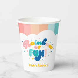 Regenboog van Leuk Verjaardagsfeest Thema Papieren Bekers