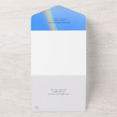 Regenboog van liefde en geluk, huwelijk all in one uitnodiging (Buitenkant)