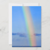 Regenboog van liefde en geluk, huwelijk kaart (Achterkant)