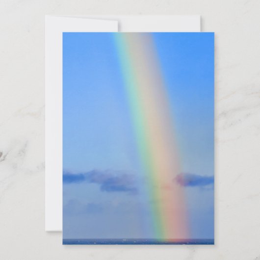 Regenboog van liefde en geluk, huwelijk kaart (Achterkant)