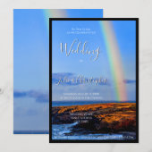 Regenboog van liefde en geluk, huwelijk kaart (Voorkant / Achterkant)