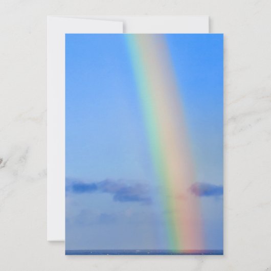 Regenboog van liefde en geluk, Vrijgezellenfeest v Kaart (Achterkant)