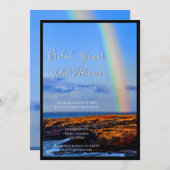 Regenboog van liefde en geluk, Vrijgezellenfeest v Kaart (Voorkant / Achterkant)