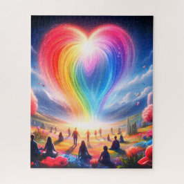 Regenboog van Liefde Over de Hele Wereld 16x20 500 Legpuzzel