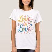 "Regenboog van liefde" T-shirt (Voorkant)