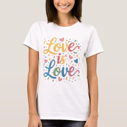 "Regenboog van liefde" T-shirt (Voorkant)