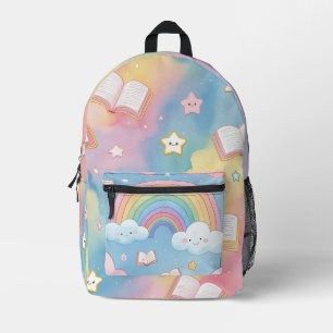 Regenboog van Mogelijkheden – Zachte Pastel School Bedrukte Rugzak